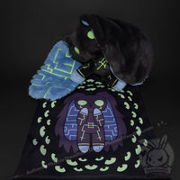 Load image into Gallery viewer, Plushie Dreadfuls - Nyctophobia Rabbit - Plush Stuffed Animal toy
