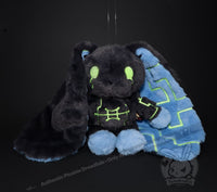 Load image into Gallery viewer, Plushie Dreadfuls - Nyctophobia Rabbit - Plush Stuffed Animal toy
