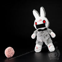 Load image into Gallery viewer, Plushie Dreadfuls - Ocd Rabbit Plush Stuffed Animal Plush
