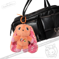 Load image into Gallery viewer, Plushie Dreadfuls - Orange Autism Rabbit Plush Keychain Accessory Keychain
