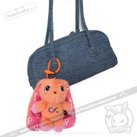 Load image into Gallery viewer, Plushie Dreadfuls - Orange Autism Rabbit Plush Keychain Accessory Keychain
