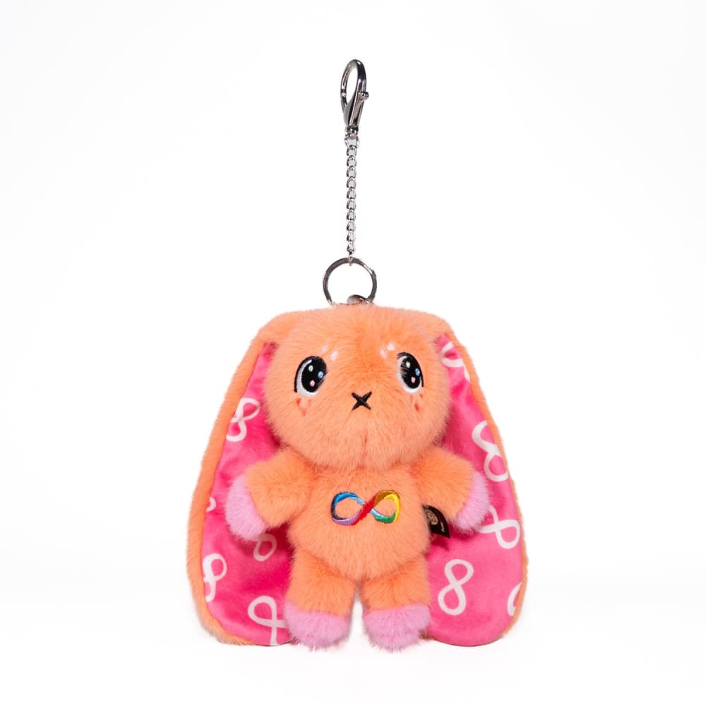 Plushie Dreadfuls - Orange Autism Rabbit Plush Keychain Accessory Keychain