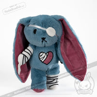 Load image into Gallery viewer, Plushie Dreadfuls - Ouchie Rabbit Plush Stuffed Animal Plush
