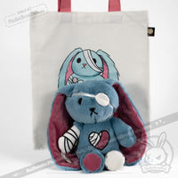Load image into Gallery viewer, Plushie Dreadfuls - Ouchie Rabbit Plush Stuffed Animal Plush
