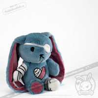 Load image into Gallery viewer, Plushie Dreadfuls - Ouchie Rabbit Plush Stuffed Animal Plush
