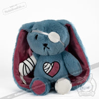 Load image into Gallery viewer, Plushie Dreadfuls - Ouchie Rabbit Plush Stuffed Animal Plush
