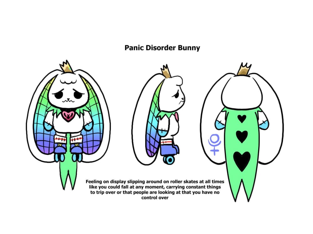 Plushie Dreadfuls - Panic Disorder Plush Stuffed Animal Toy