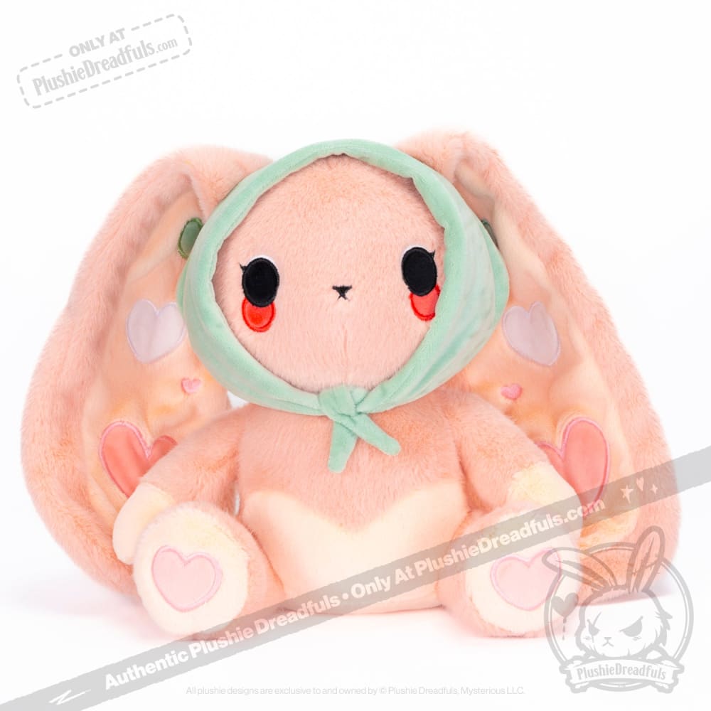 Plushie Dreadfuls -  Peach Rabbit - Plush Stuffed Animal - Mysterious