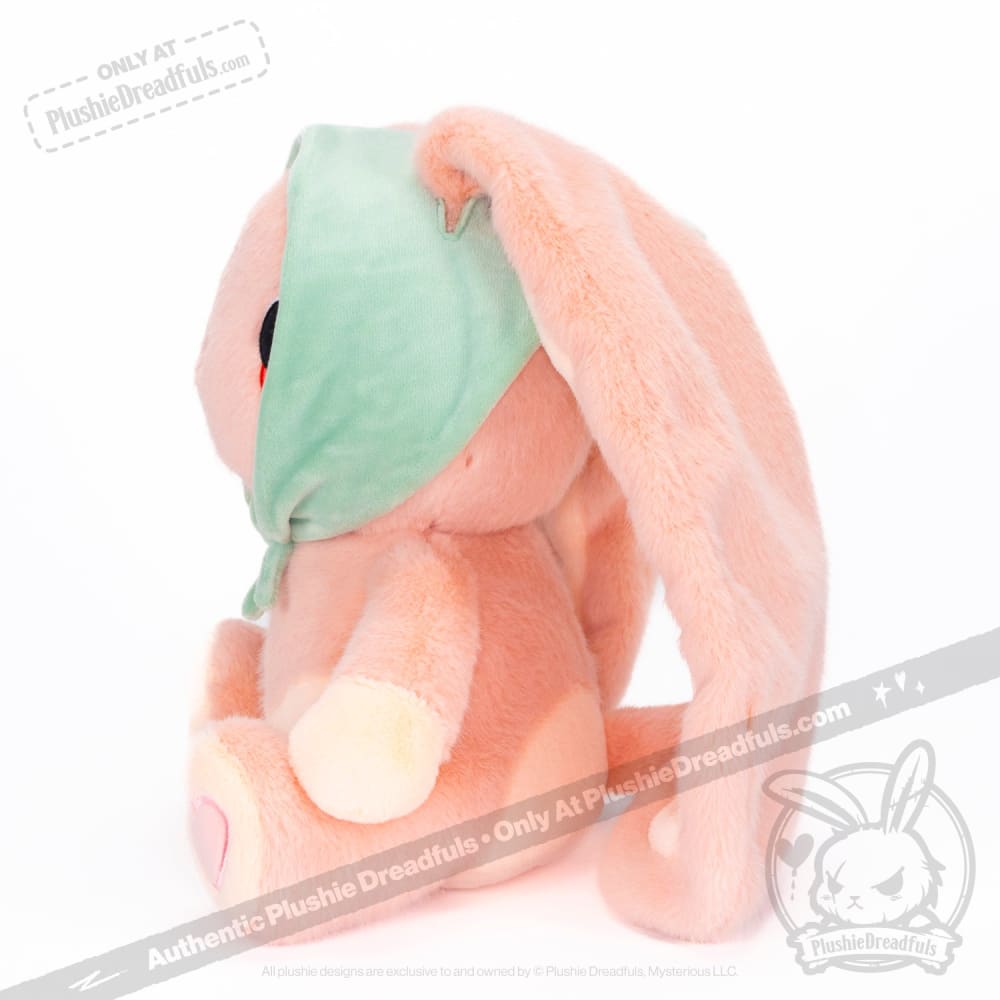 Plushie Dreadfuls -  Peach Rabbit - Plush Stuffed Animal - Mysterious