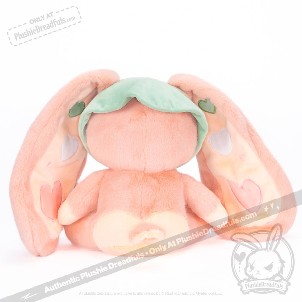 Plushie Dreadfuls -  Peach Rabbit - Plush Stuffed Animal - Mysterious