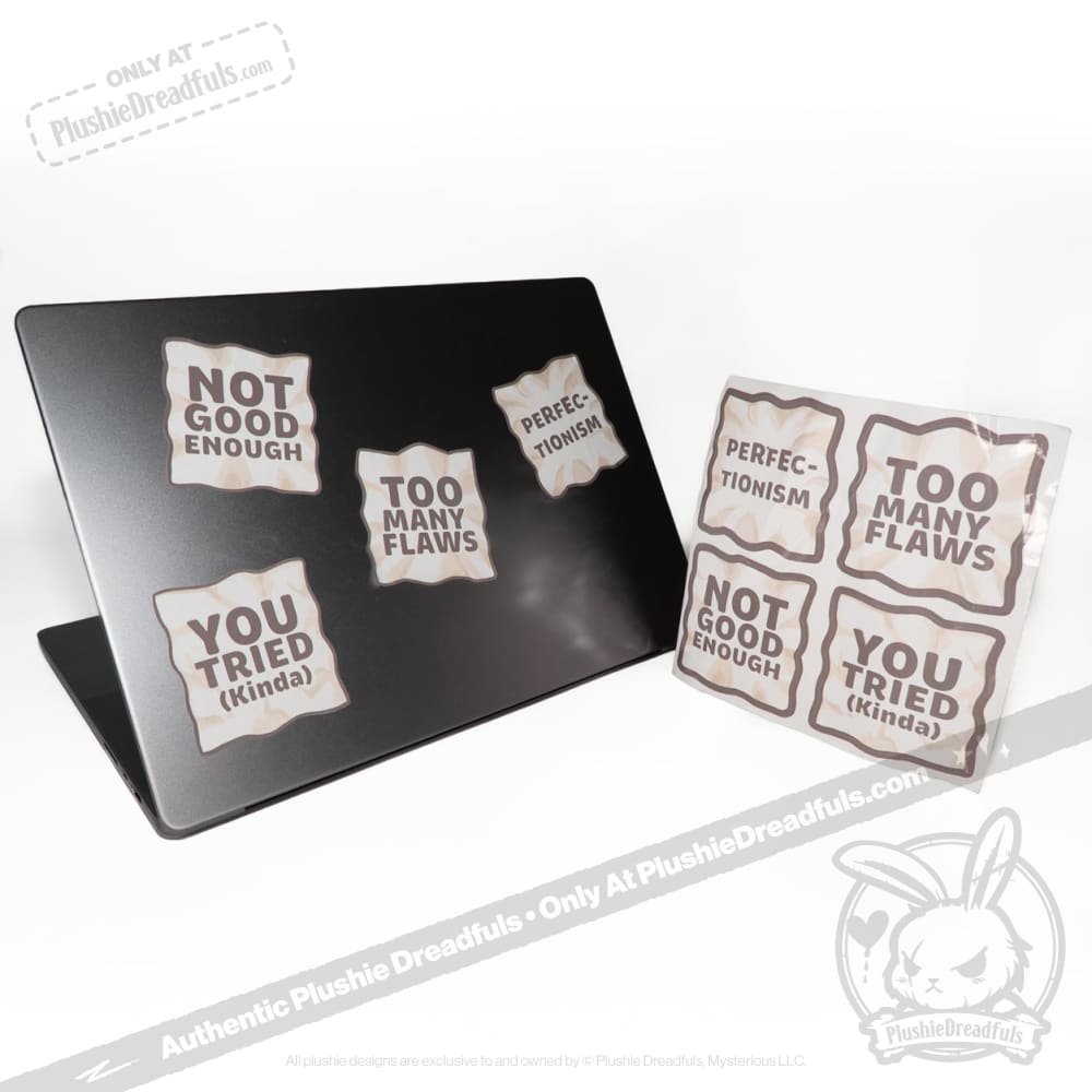 Plushie Dreadfuls Perfectionism Sticker Sheet sticker
