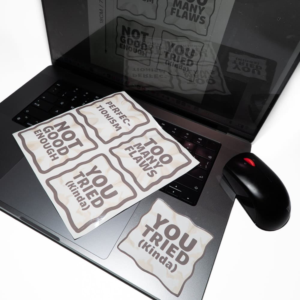 Plushie Dreadfuls Perfectionism Sticker Sheet sticker