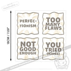 Plushie Dreadfuls Perfectionism Sticker Sheet sticker