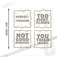 Load image into Gallery viewer, Plushie Dreadfuls Perfectionism Sticker Sheet sticker
