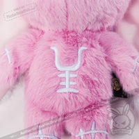 Load image into Gallery viewer, Plushie Dreadfuls - Pink Anxiety Rabbit Plush Keychain Accessory Keychain
