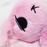 Load image into Gallery viewer, Plushie Dreadfuls - Pink Anxiety Rabbit Plush Keychain Accessory Keychain
