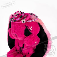 Load image into Gallery viewer, Plushie Dreadfuls -Pink Anxiety Rabbit Stacking Friendship Bracelet
