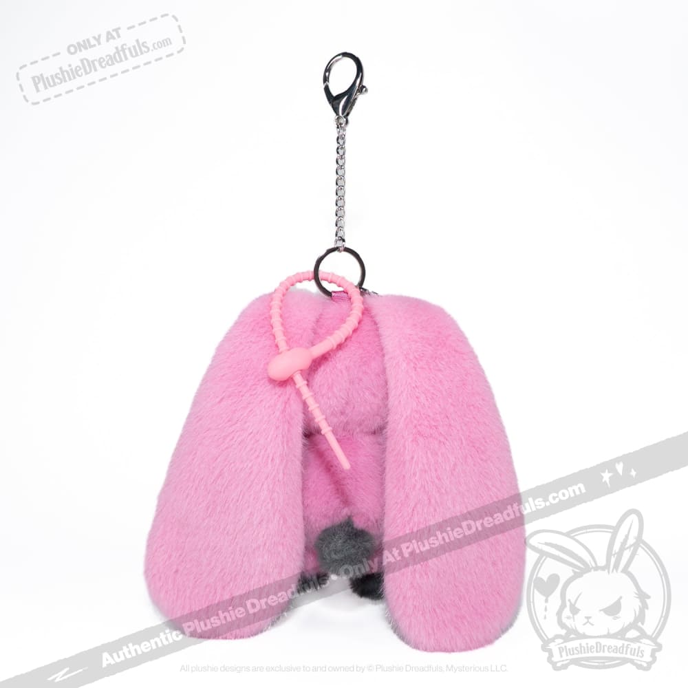Plushie Dreadfuls - Pink Autism Rabbit Plush Keychain Accessory Keychain