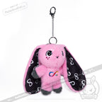 Plushie Dreadfuls - Pink Autism Rabbit Plush Keychain Accessory Keychain