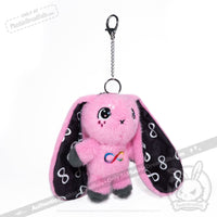 Load image into Gallery viewer, Plushie Dreadfuls - Pink Autism Rabbit Plush Keychain Accessory Keychain
