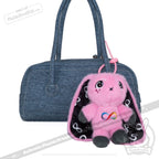 Plushie Dreadfuls - Pink Autism Rabbit Plush Keychain Accessory Keychain