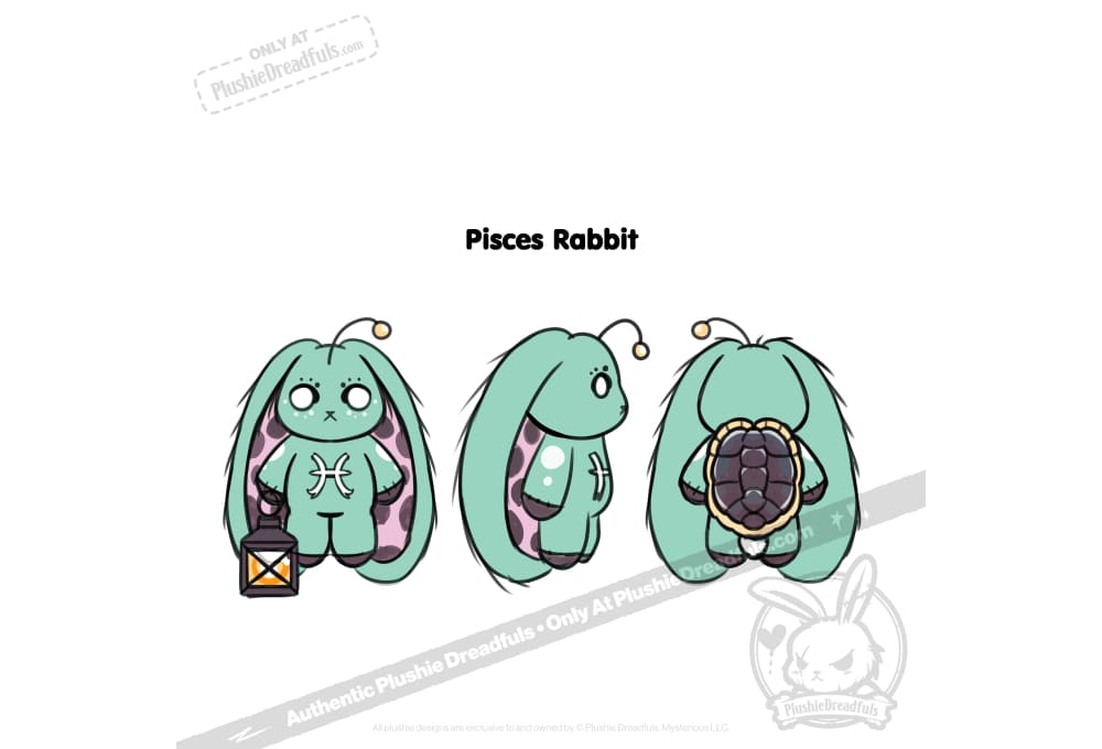 Plushie Dreadfuls - Pisces Rabbit - Mysterious