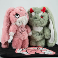 Load image into Gallery viewer, Plushie Dreadfuls - Plague and War Set (Four Bunsmen of the Bunpocalypse) - Mysterious
