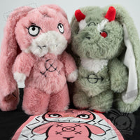 Load image into Gallery viewer, Plushie Dreadfuls - Plague and War Set (Four Bunsmen of the Bunpocalypse) - Mysterious
