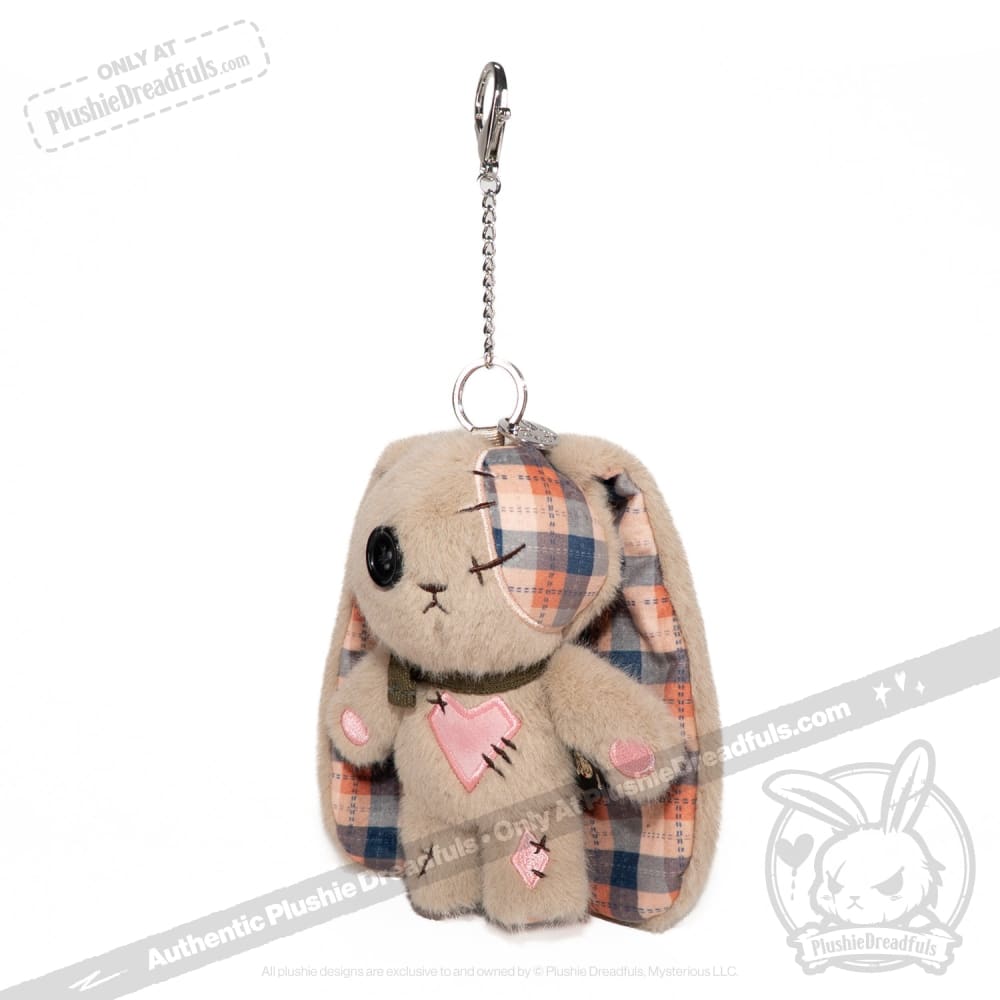 Plushie Dreadfuls - Plaid Love Rabbit Plush Keychain Accessory - Mysterious