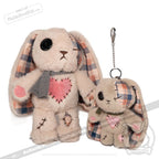 Plushie Dreadfuls - Plaid Love Rabbit Plush Keychain Accessory - Mysterious