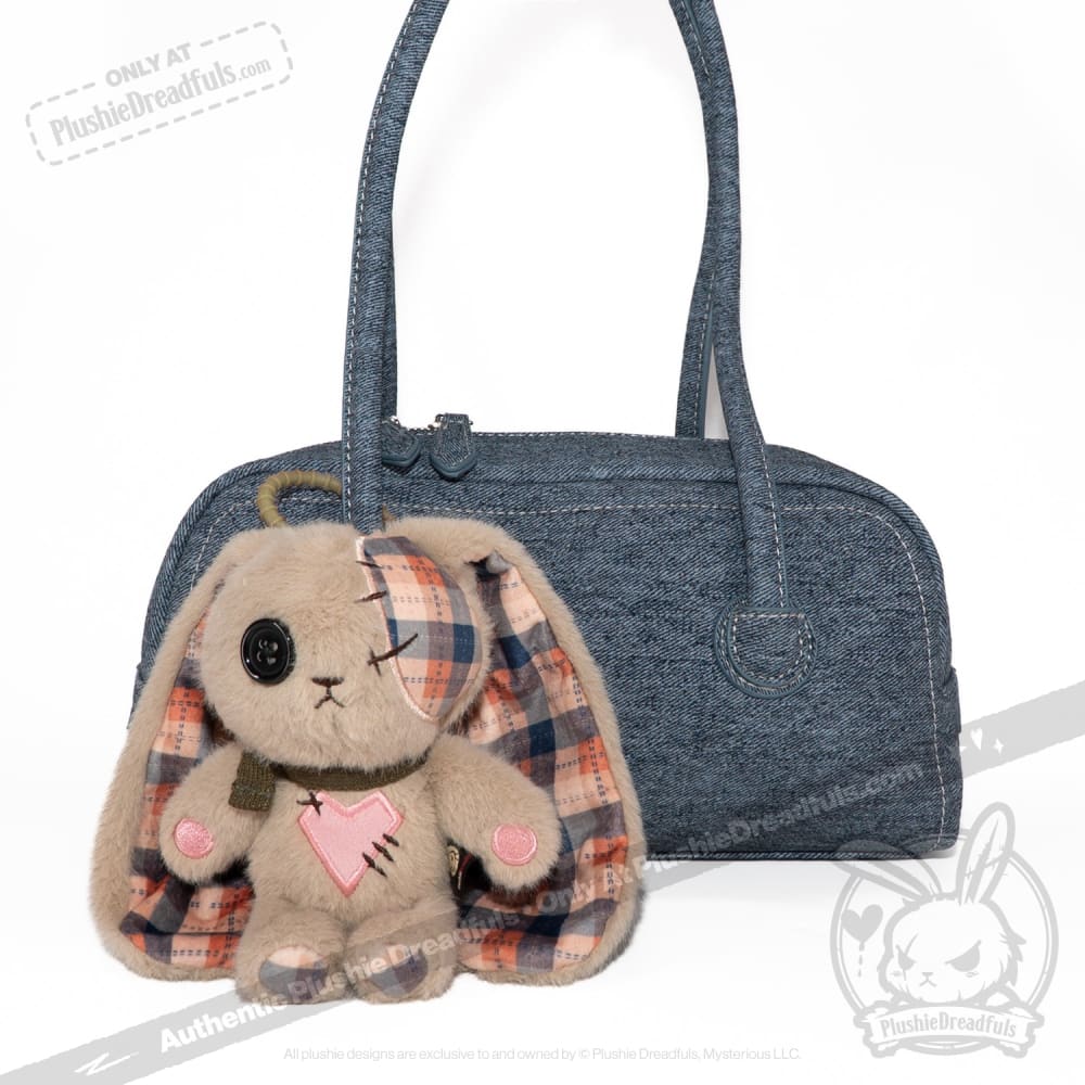 Plushie Dreadfuls - Plaid Love Rabbit Plush Keychain Accessory - Mysterious