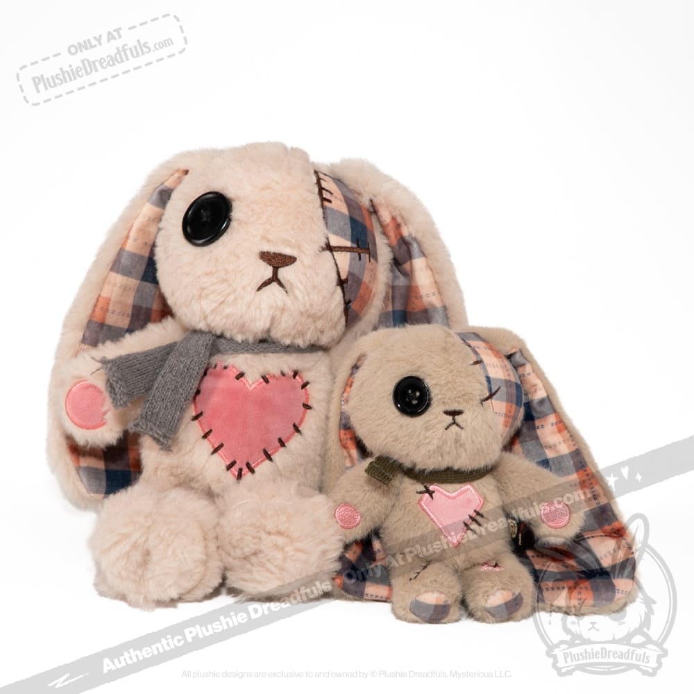 Plushie Dreadfuls - Plaid Love Rabbit Plush Keychain Accessory - Mysterious