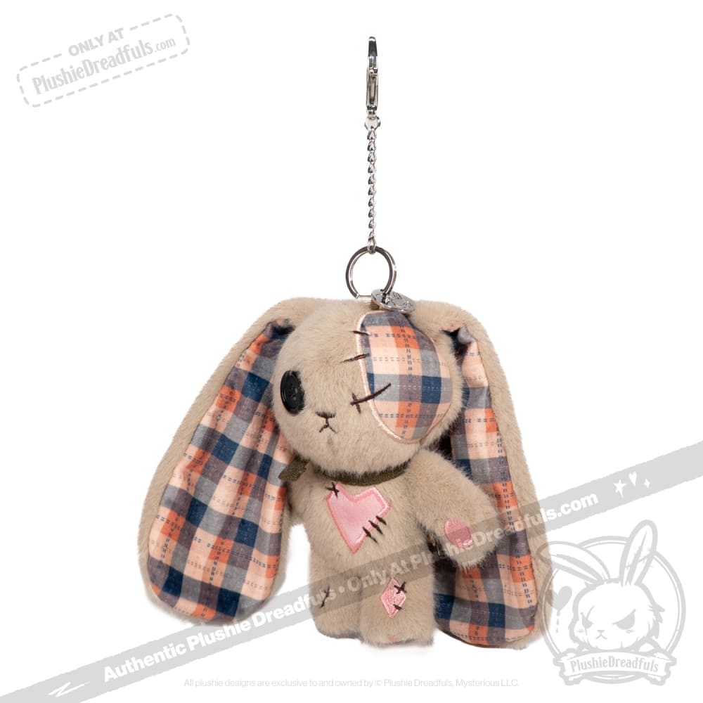 Plushie Dreadfuls - Plaid Love Rabbit Plush Keychain Accessory - Mysterious
