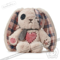 Load image into Gallery viewer, Plushie Dreadfuls - Plaid Love Rabbit - Plush Stuffed Animal toy
