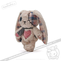 Load image into Gallery viewer, Plushie Dreadfuls - Plaid Love Rabbit - Plush Stuffed Animal toy
