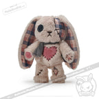 Plushie Dreadfuls - Plaid Love Rabbit - Plush Stuffed Animal toy