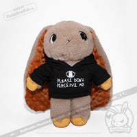 Load image into Gallery viewer, Plushie Dreadfuls Please Don’t Perceive Me Plushie Hoodie accessory
