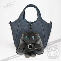 Load image into Gallery viewer, Plushie Dreadfuls - PTSD Rabbit Plush Keychain Accessory Keychain
