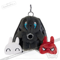 Load image into Gallery viewer, Plushie Dreadfuls - PTSD Rabbit Plush Keychain Accessory Keychain
