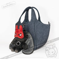 Load image into Gallery viewer, Plushie Dreadfuls - PTSD Rabbit Plush Keychain Accessory Keychain
