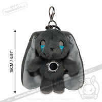 Load image into Gallery viewer, Plushie Dreadfuls - PTSD Rabbit Plush Keychain Accessory Keychain
