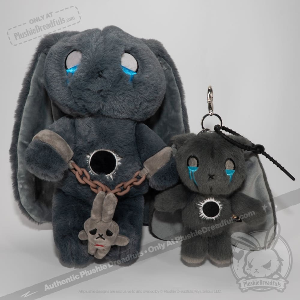 Plushie Dreadfuls - PTSD Rabbit Plush Keychain Accessory – Mysterious