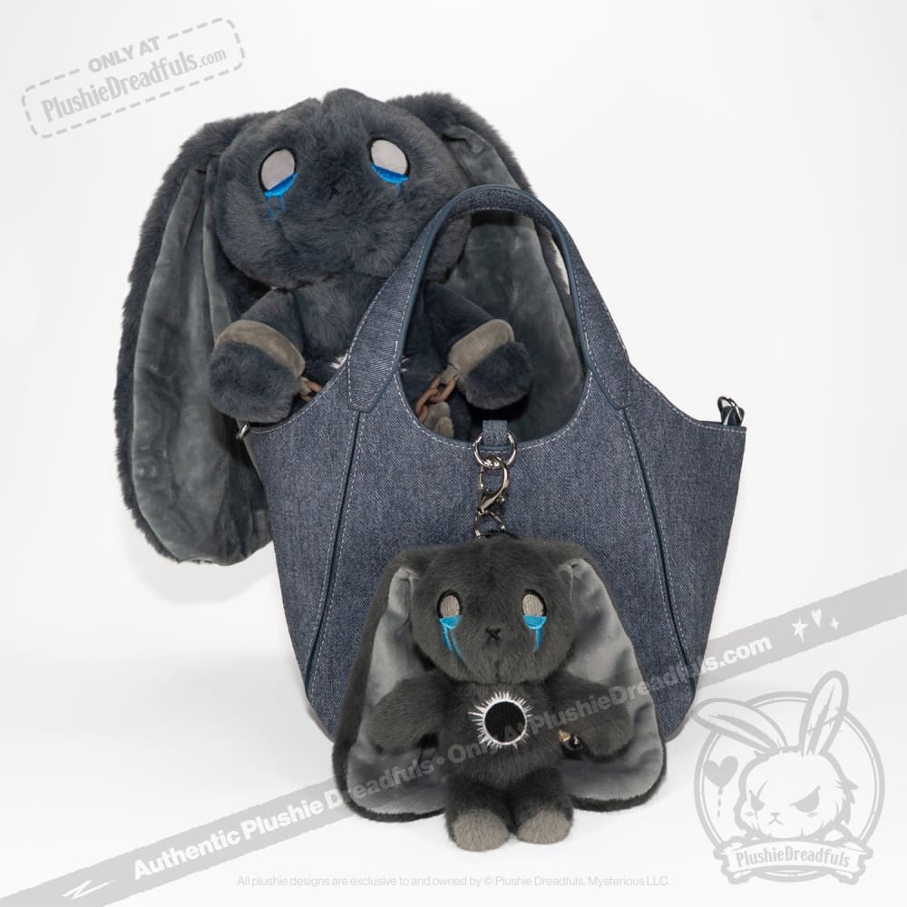 Plushie Dreadfuls - PTSD Rabbit Plush Keychain Accessory – Mysterious