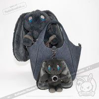 Load image into Gallery viewer, Plushie Dreadfuls - PTSD Rabbit Plush Keychain Accessory Keychain
