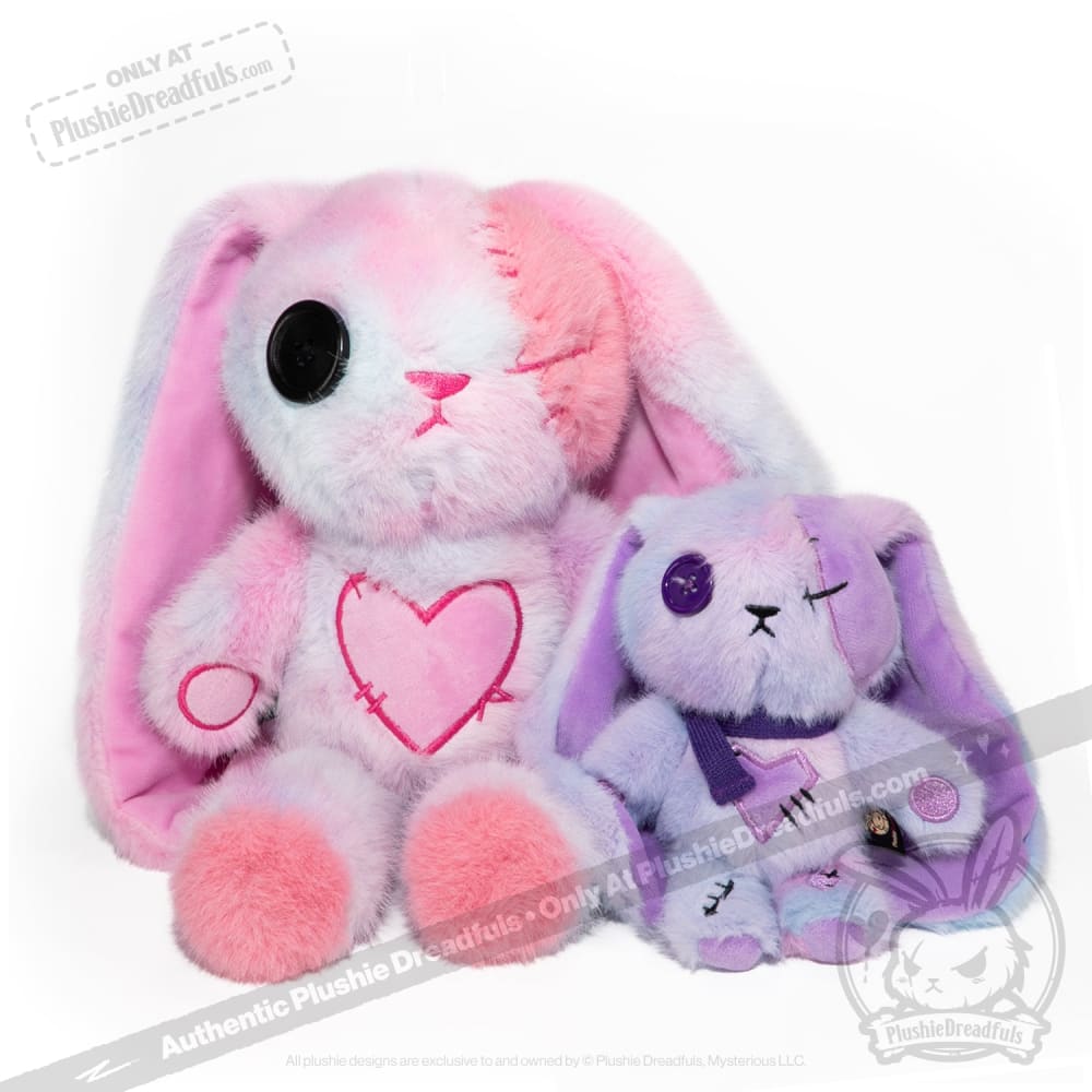 Plushie Dreadfuls - Purple Ice Love Rabbit Plush Keychain Accessory - Mysterious