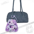 Plushie Dreadfuls - Purple Ice Love Rabbit Plush Keychain Accessory - Mysterious