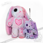 Plushie Dreadfuls - Purple Ice Love Rabbit Plush Keychain Accessory - Mysterious