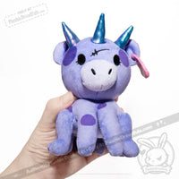 Load image into Gallery viewer, Plushie Dreadfuls - Purple Space Cow - Plush Stuffed Animal toy
