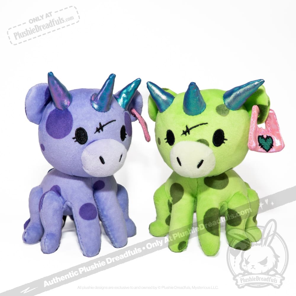 Plushie Dreadfuls - Purple Space Cow - Plush Stuffed Animal toy