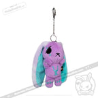Plushie Dreadfuls -Purple Teal Anxiety Rabbit Plush Keychain Accessory Keychain